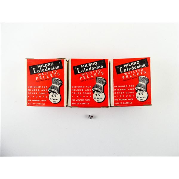 MILBRO CALEDONIAN .177 CALIBER WAISTED PELLETS LOT