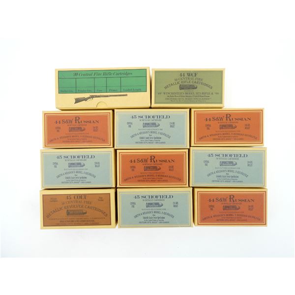 COLLECTIBLE ASSORTED MODERN REPRODUCTION EMPTY  BOXES LOT