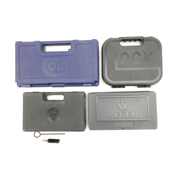 ASSORTED HARD PADDED HANDGUN CASES LOT