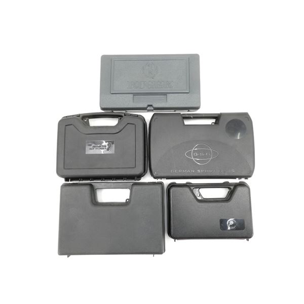 ASSORTED HARD PADDED HANDGUN CASES LOT