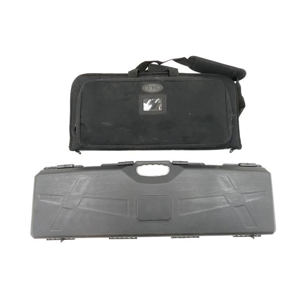 ASSORTED HARD PADDED RIFLE CASE AND SOFT PADDED TAKEDOWN GUN CASE LOT