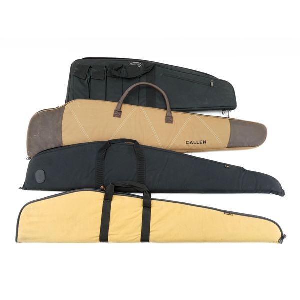 ASSORTED SOFT PADDED RIFLE CASES LOT