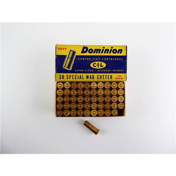 COLLECTIBLE DOMINION .38 SPECIAL AMMO LOT