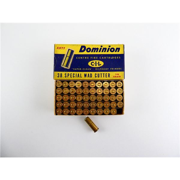COLLECTIBLE DOMINION .38 SPECIAL AMMO LOT