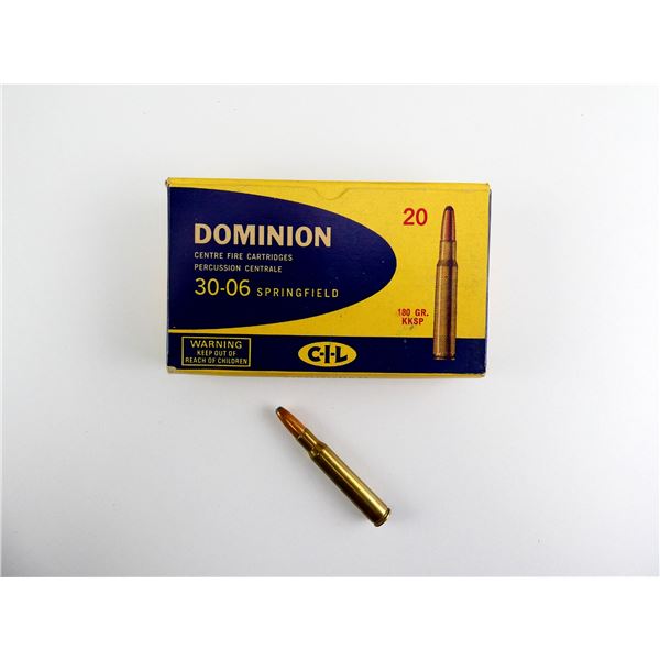COLLECTIBLE DOMINION .30-06 SPRG AMMO LOT
