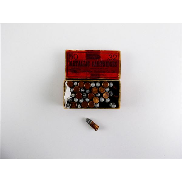 COLLECTIBLE DOMINION .32 SHORT RF AMMO LOT