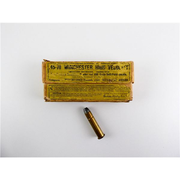 COLLECTIBLE WINCHESTER .45-70 WIN HIGH VELOCITY AMMO LOT