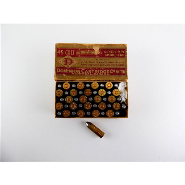 COLLECTIBLE DOMINION .45 COLT AMMO LOT
