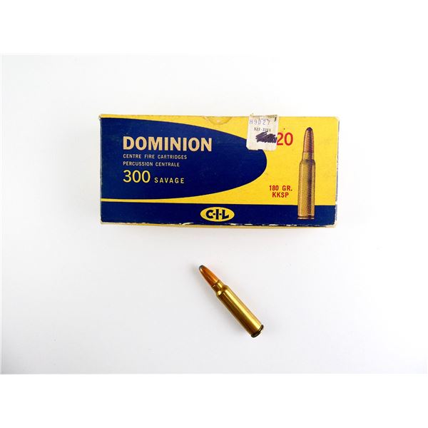 COLLECTIBLE DOMINION .300 SAV AMMO LOT