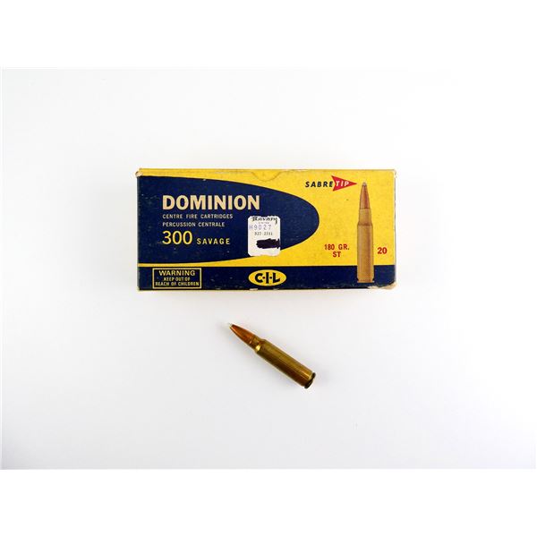 COLLECTIBLE DOMINION .300 SAV AMMO LOT