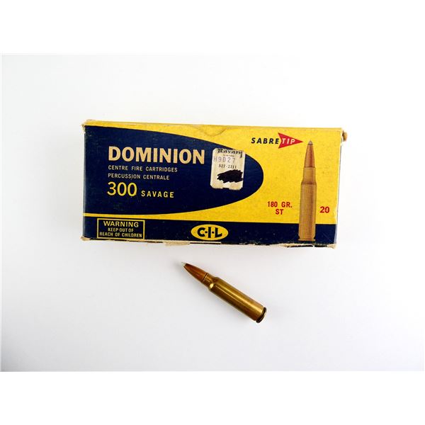 COLLECTIBLE DOMINION .300 SAV AMMO LOT