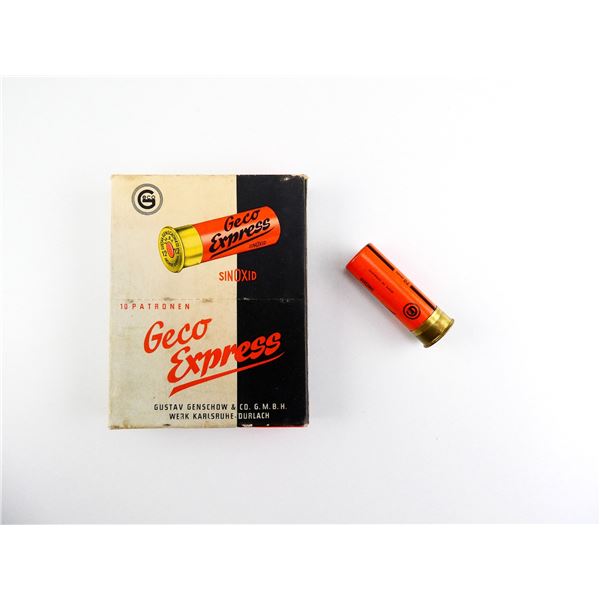 COLLECTIBLE GECO EXPRESS 12 GAUGE 2 3/4" SHOT SHELL AMMO LOT