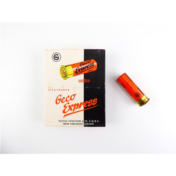 COLLECTIBLE GECO EXPRESS 12 GAUGE 2 3/4" SHOT SHELL AMMO LOT