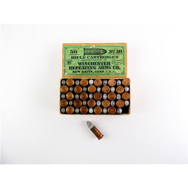 COLLECTIBLE WINCHESTER .38 LONG RF AMMO LOT