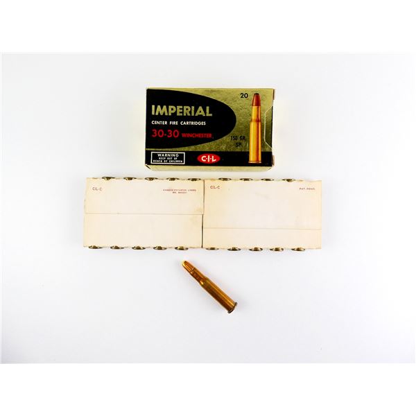 COLLECTIBLE IMPERIAL .30-30 WIN AMMO LOT