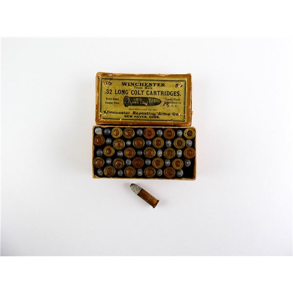 COLLECTIBLE WINCHESTER .32 LONG COLT CF AMMO LOT