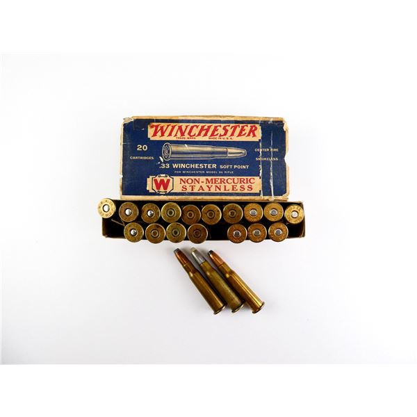 COLLECTIBLE ASSORTED .33 WIN AMMO LOT