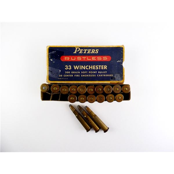 COLLECTIBLE ASSORTED .33 WIN AMMO LOT
