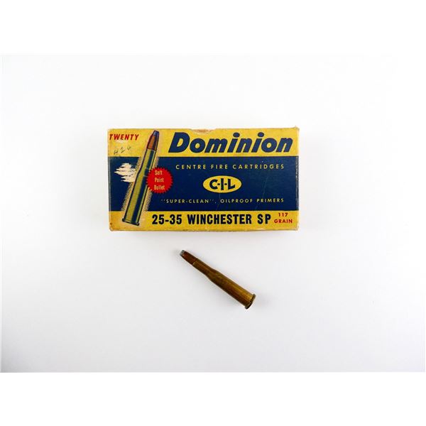 COLLECTIBLE DOMINION .25-35 WIN AMMO LOT