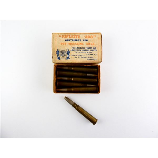 COLLECTIBLE SMOKELESS POWDER CO. .303 BR AMMO LOT