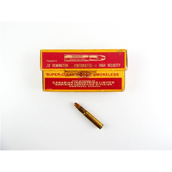 COLLECTIBLE DOMINION .32 REM PNEUMATIC AMMO LOT
