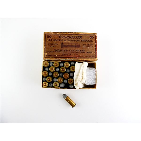 COLLECTIBLE WINCHESTER .44 SMITH & WESSON AMMO LOT