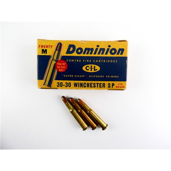 COLLECTIBLE ASSORTED .30-30 WIN AMMO LOT