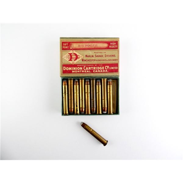 COLLECTIBLE DOMINION .38-55 WIN AMMO LOT