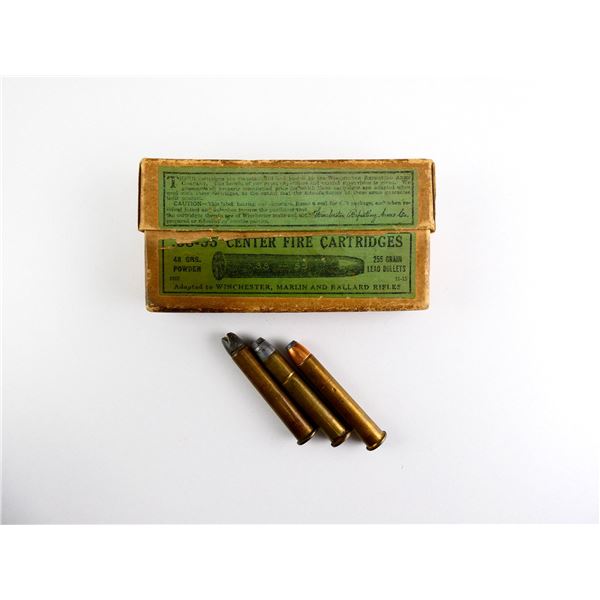 COLLECTIBLE ASSORTED .38-55 WIN AMMO LOT