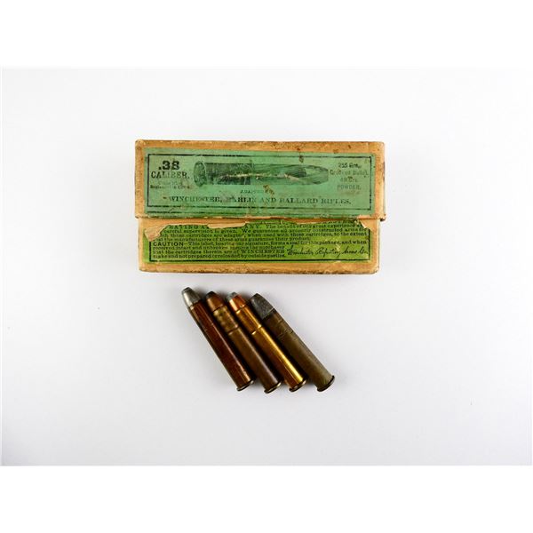 COLLECTIBLE ASSORTED .38-55 WIN AMMO LOT