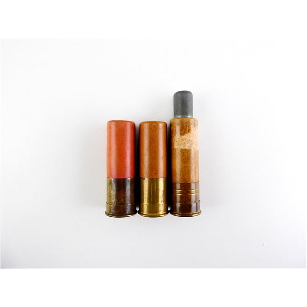 COLLECTIBLE WESTERN AND DOMINION 8 GAUGE 3" SHOT SHELL INDUSTRIAL AMMO LOT