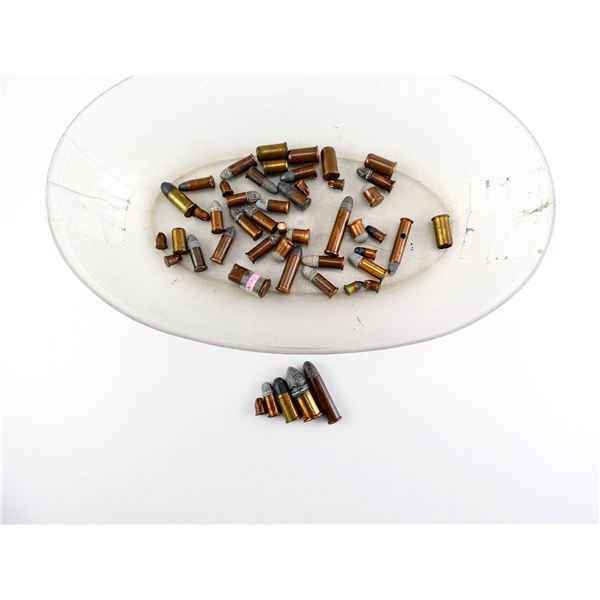 COLLECTIBLE ASSORTED RIMFIRE AMMO / NON-PRIMED BRASS CASE AND DUMMY RND LOT