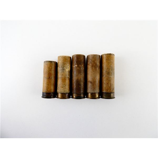 COLLECTIBLE ASSORTED 10 GAUGE 2 1/2" AND 2 3/4" PAPER SHOT SHELL AMMO LOT