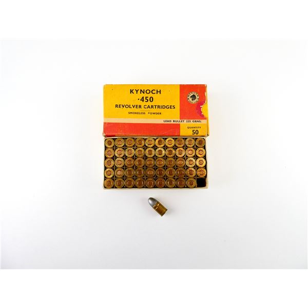 COLLECTIBLE KYNOCH .450 REVOLVER AMMO LOT