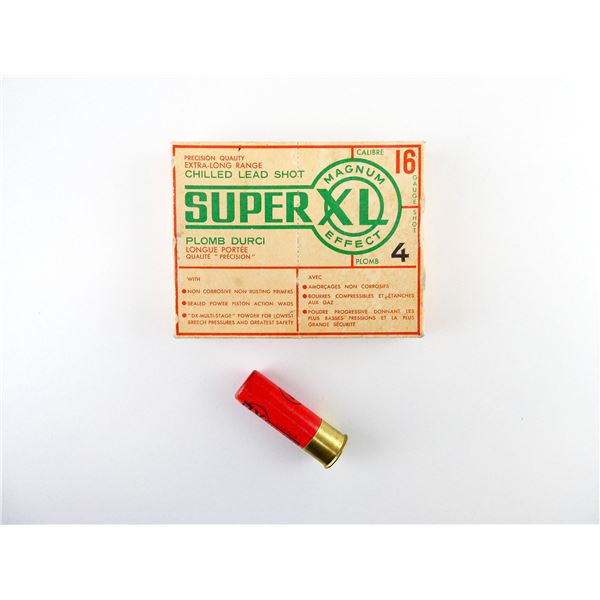 COLLECTIBLE CARTOUCHERIE FRANCAISE 16 GAUGE SUPER XL MAGNUM 2 3/4" SHOT SHELL AMMO LOT