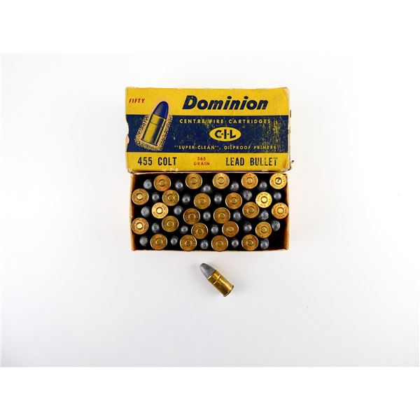 COLLECTIBLE DOMINION .455 COLT AMMO LOT