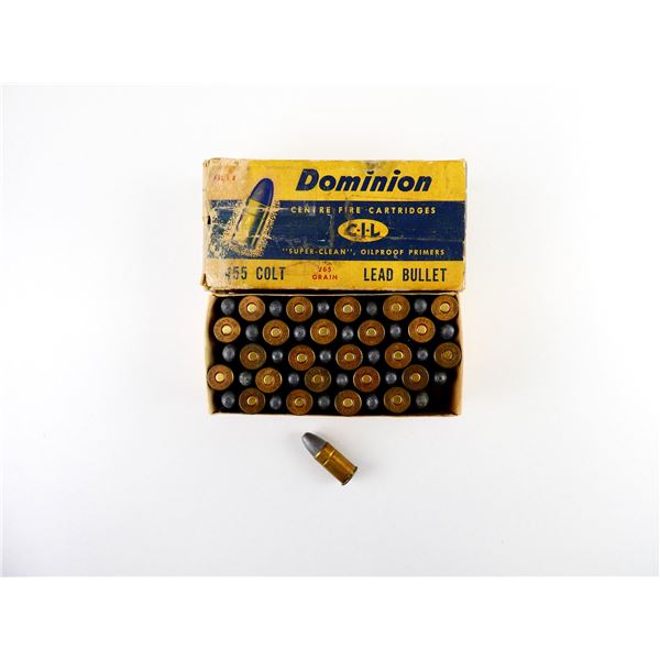 COLLECTIBLE DOMINION .455 COLT AMMO LOT