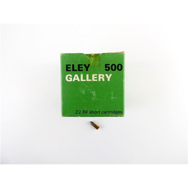 COLLECTIBLE ELLEY GALLERY .22 RF SHORT AMMO LOT