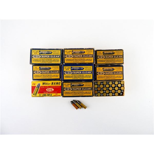 COLLECTIBLE ASSORTED CIL .22 LONG AND .22 LR AMMO LOT