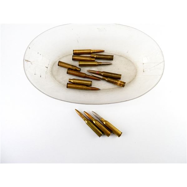 COLLECTIBLE ASSORTED 6.5X51 SR AMMO AND NON-PRIMED BRASS CASES LOT