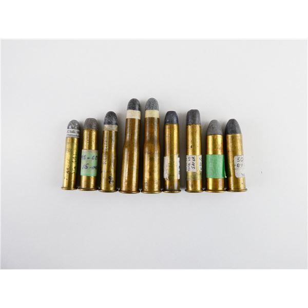 COLLECTIBLE ASSORTED AMERICAN BLACK POWDER AMMO LOT