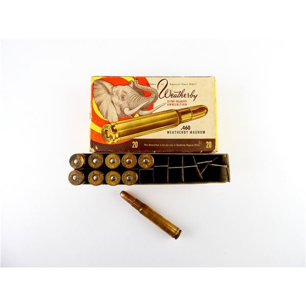 COLLECTIBLE WEATHERBY .460 WEATHERBY MAGNUM AMMO LOT