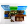Image 1 : RELOADED ASSORTED AMMO AND PRIMED BRASS CASES LOT