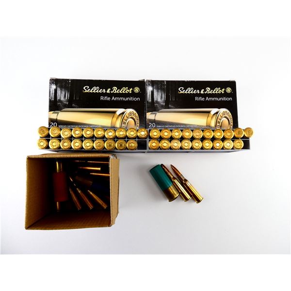 ASSORTED SELLIER & BELLOT 7.62X54R AMMO ETC. LOT