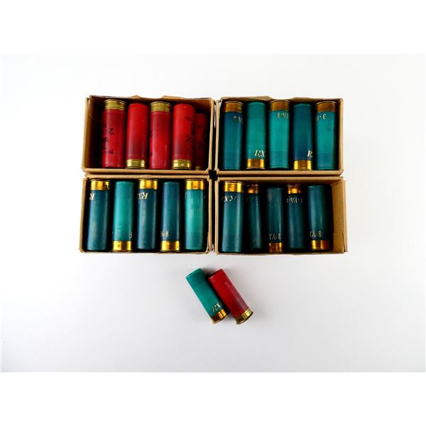 RELOADED ASSORTED 12 GAUGE 2 3/4" SHOT SHELL AMMO LOT
