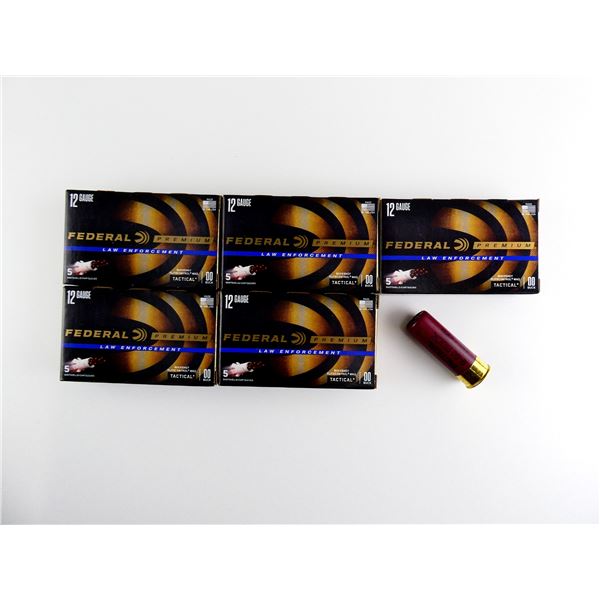 FEDERAL PREMIUM LAW ENFORCEMENT 12 GAUGE 2 3/4"SHOT SHELL AMMO LOT