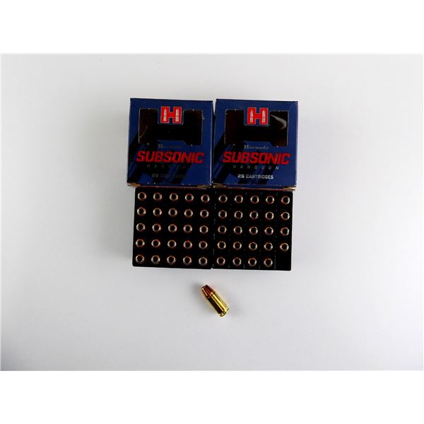HORNADY SUBSONIC 9MM LUGER AMMO LOT
