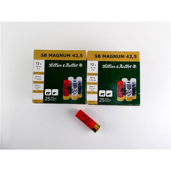 SELLIER & BELLOT 12 GAUGE 3" MAGNUM SHOT SHELL AMMO LOT