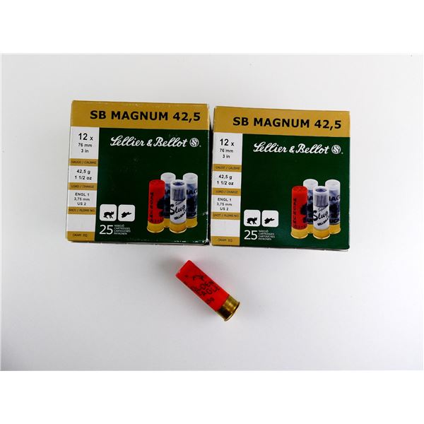 SELLIER & BELLOT 12 GAUGE 3" MAGNUM SHOT SHELL AMMO LOT
