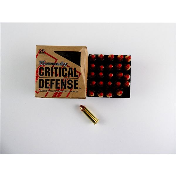 HORNADY CRITICAL DEFENSE .38 SPL AMMO LOT